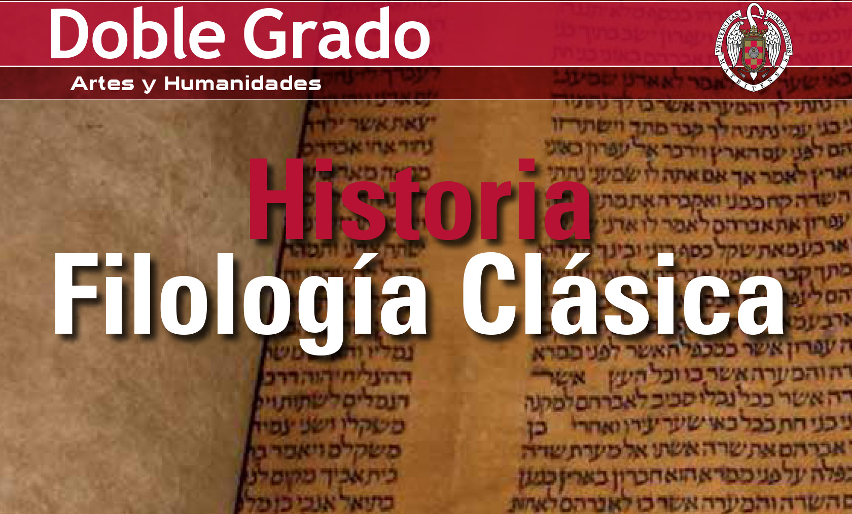 Doble Grado en Historia y Filología Clásica