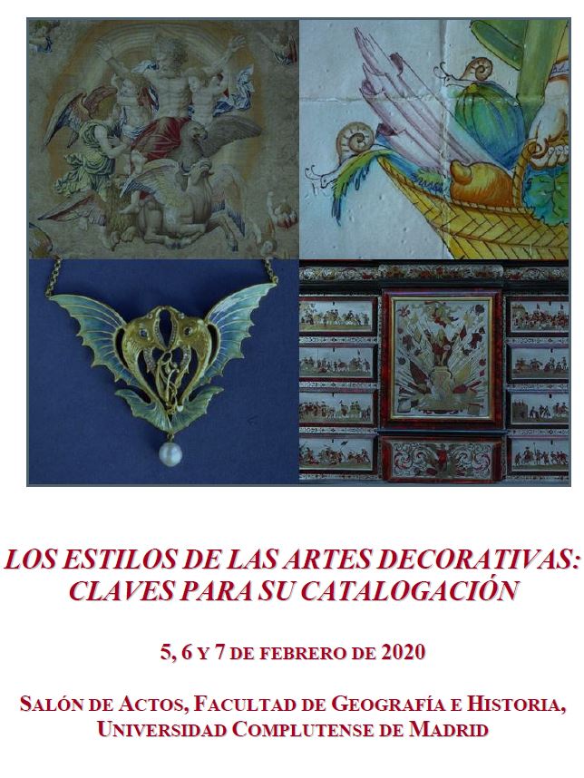 Los estilos de las artes decorativas: claves para su catalogación, 5-7 febrero, Salón de Actos de la Facultad