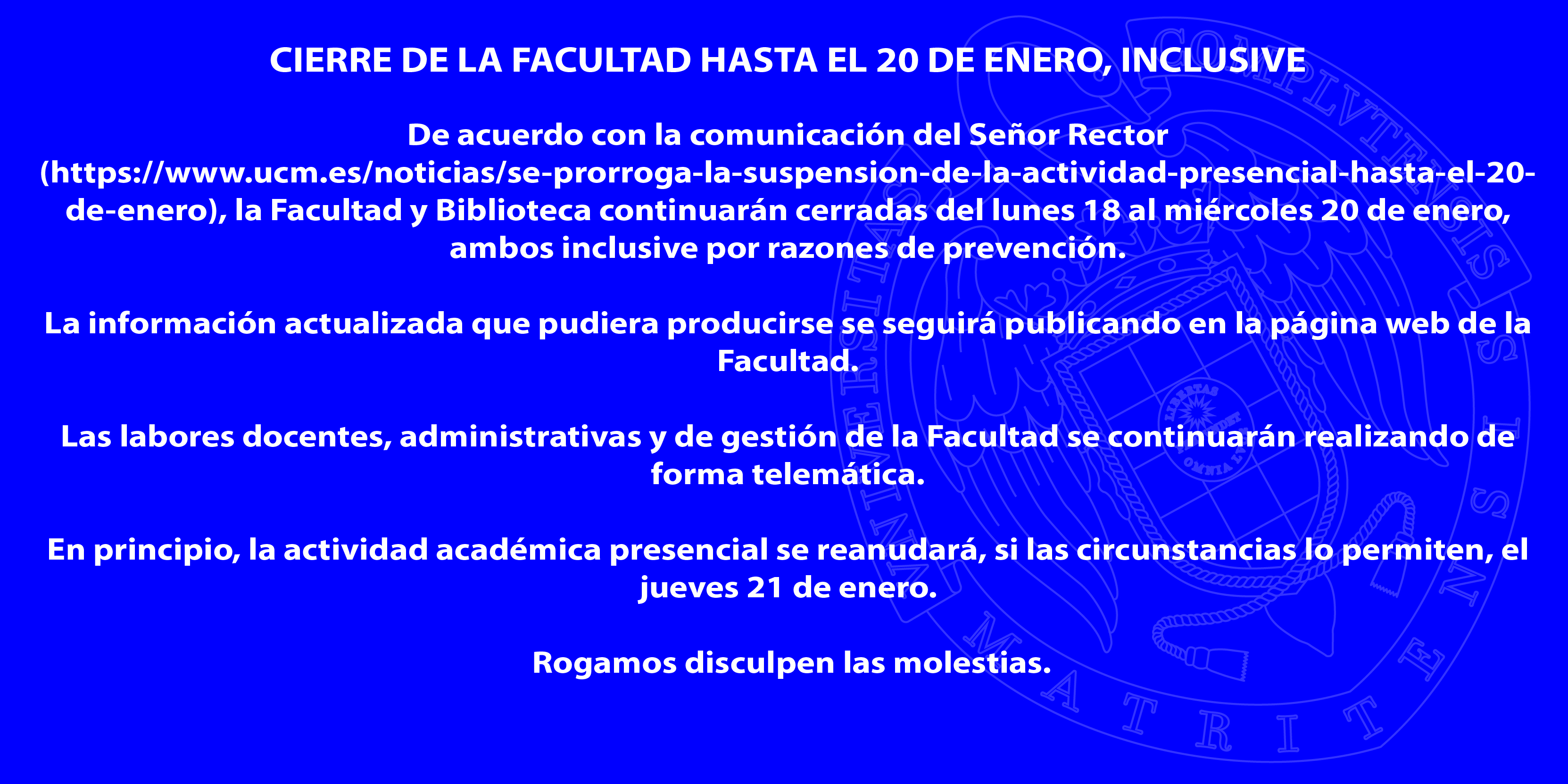 AVISO IMPORTANTE